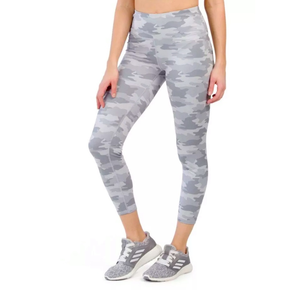 KYODAN HighWaist Capri Leggings Gray Camo XS S M L